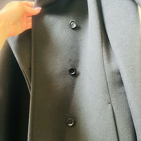 Cinzia Rocco like new stunning Black Double-Breasted virgin wool Coat - Picture 3 of 12
